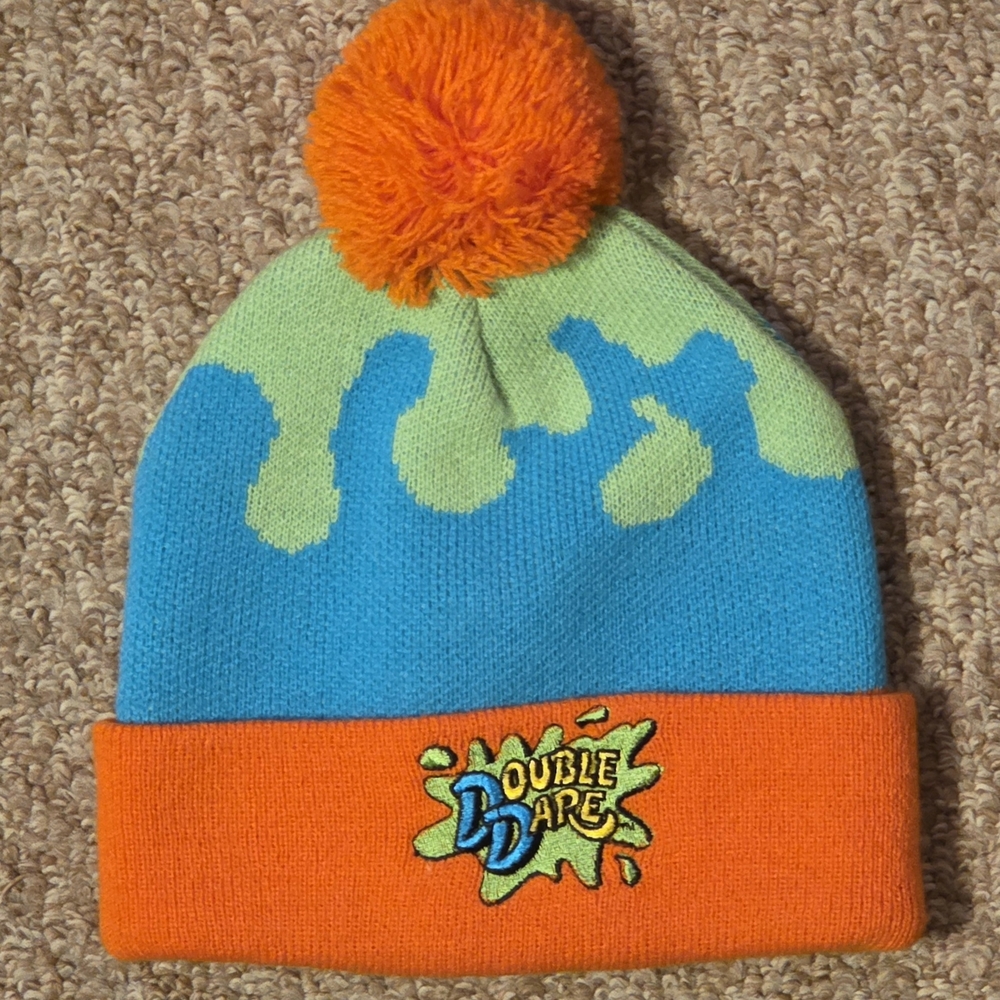 The Nick Box Nickelodeon Exclusive Double Dare Winter Beanie Hat